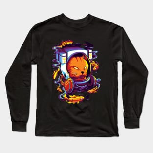 Astronot of a cat Long Sleeve T-Shirt